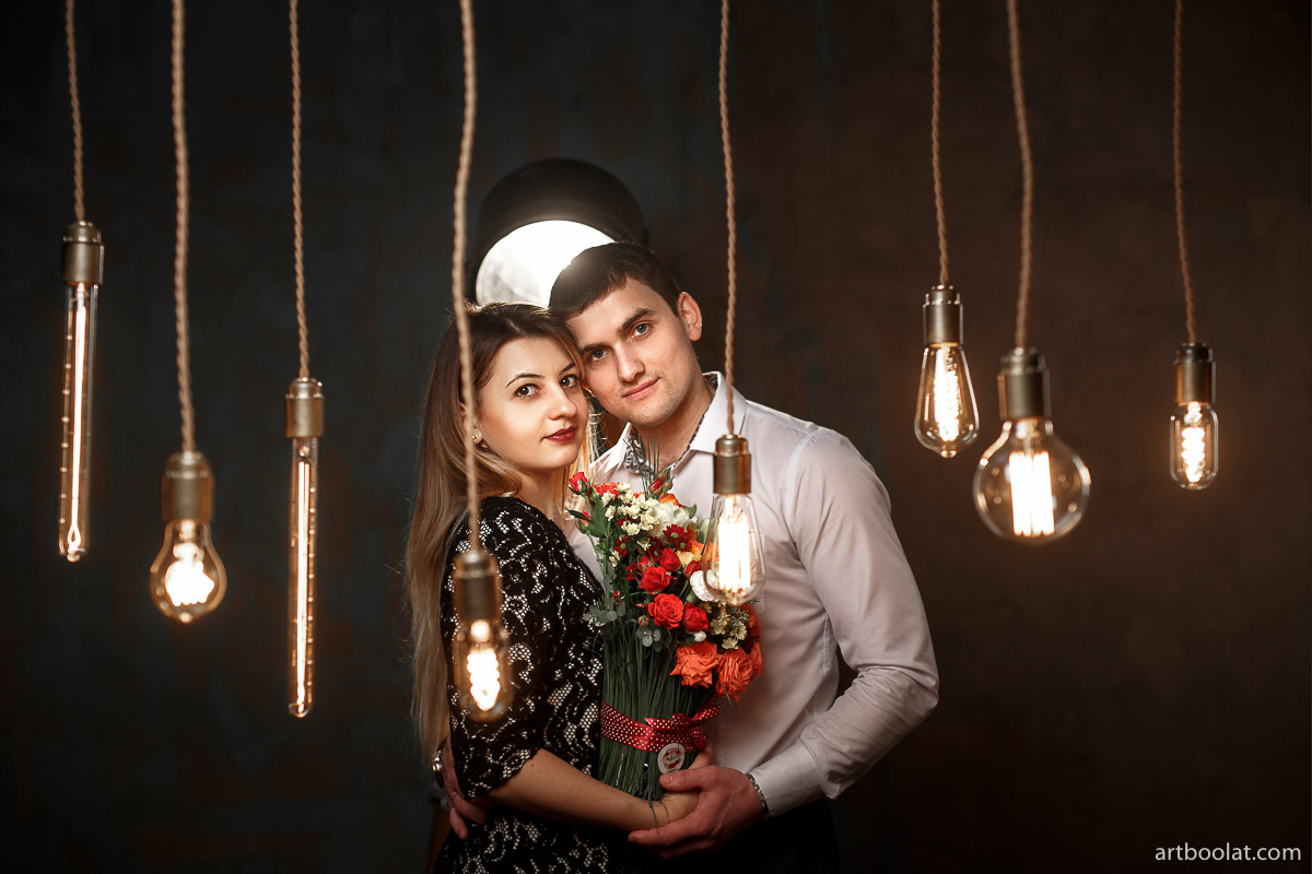 Студийная лавстори в Минске, свадебный фотограф Булат